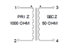 Miniature Impedance Matching Transformers - Red Spec -- SP-33 - Image