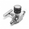 Block & bleed valve - male Quick-test inlet x male Quick-test outlet, S.S. -- QTHA-BLS0-HH