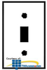 Leviton Midway 1-Gang Toggle Wallplate - 80501 - TelephoneStuff.com
