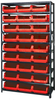 Open Shelving, 10Shelves, 27Bins, Red; Shelving Unit Type Quantum Storage - 44AC5675 - Newark, An Avnet Company