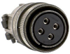 Circular Connector Plug, Size 20, 4 Position, Cable; Military Specification Itt Cannon - 25K7691 - Newark, An Avnet Company