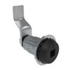 Vise Action® Compression Latch, Large Size, 8 mm Square Recess, Zinc Alloy, Powder Coat, Black, 43 mm  Grip - E3-1019-145 - Southco
