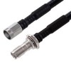 Low PIM NEX10 Male to NEX10 Female Bulkhead Cable 1/4 inch Superflexible Coax in 150 Cm - FMCA2263-150CM - Fairview Microwave Inc.