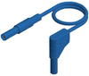 Test Lead, 4Mm Banana Plug-R/a Plug, Blu; Test Connector Type A Hirschmann Test And Measurement - 71AC0974 - Newark, An Avnet Company