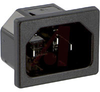 Inlet, Power; Snap In Mount; 250 VAC; 12-15 A; UL, CSA - 70133395 - Allied Electronics, Inc.