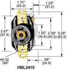 Connector, Power Entry, Receptacle, 20A; Connector Type Hubbell Wiring Devices - 88F1465 - Newark, An Avnet Company
