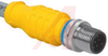 Cordset, M12 Micro, Straight Male, 4 Wire, Shielded, 5 Meter Cable, Yellow - 70034801 - Allied Electronics, Inc.