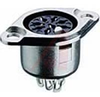 DIN CHASSIS SOCKET, SHIELDED, WITH LOCKING CATCH, METAL HOUSING, FLANGE AND SOLD - 70151475 - Allied Electronics, Inc.