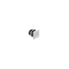 Point Coat Hook, Square Housing, Chrome Flange, Chrome Hook - MP-07-212-11 - Southco