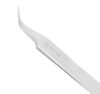 Excelta One Star Utility Tweezers 7B-SA-SE - Stainless Steel Curved Tapered Very Fine Point Tip - 0.01 in Tip Width - 4 1/2 in Length - 0.01 in Thick - EXCELTA 7B-SA-SE - R. S. Hughes Company, Inc.