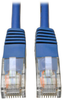 Cat5e 350MHz Molded Patch Cable (RJ45 M/M) - Blue, 7-ft. -- N002-007-BL