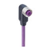 PROFIBUS Data Single-Ended Cordset: M12 Standard, female, angled, 5-pin, B-coded, shielded, black body, 50 V AC / 60 V DC, 4 A; PUR violet cable, 2-wires, 0.34 mm² - 0975 254 131 - Belden Inc.