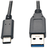 USB 3.1 Gen 2 (10 Gbps) Cable, USB Type-C (USB-C) to USB-A (M/M), 3 ft. -- U428-003-G2