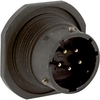 Jam Nut Connector, Receptacle, Size 10, 2 Position, Panel; Product Range Amphenol Industrial - 19M7862 - Newark, An Avnet Company