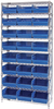 Open Wire Shelving, 9Shelves, 24Bin, Blu; Shelving Unit Type Quantum Storage - 44AC8589 - Newark, An Avnet Company