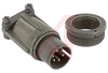 connector,metal circular,str plug w/cable clamp,size 14s,6 #16 solder pin cont - 70143538 - Allied Electronics, Inc.
