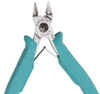 Excelta Five Star Tapered & Relieved Diagonal Semi-Flush Carbon Steel Semi-Flush Cutting Plier 7246E - 5 in Length - Foam Cushion Grip - EXCELTA 7246E - R. S. Hughes Company, Inc.