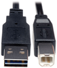 Universal Reversible USB 2.0 Cable (Reversible A to B M/M), 1-ft. -- UR022-001 - Image