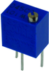 Trimmer Potentiometer, 100 Ohm 12Turn Through Hole; Trimpot Type Bourns - 32K7653 - Newark, An Avnet Company