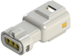 Plug Housing, 3Pos, Pbt, White; Product Range Edac - 78Y9695 - Newark, An Avnet Company