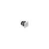 Point Coat Hook, Square Housing, Chrome Flange, Satin Hook - MP-07-212-12 - Southco