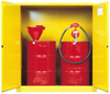 Justrite Sure-Grip EX 110 gal Yellow Hazardous Material Storage Cabinet - 59 in Width - 65 in Height - Floor Standing - 697841-11503 - 697841-11503 - R. S. Hughes Company, Inc.