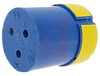 connector comp,insert only,size 22,blueinsul,3 #12 solder cup socket contact - 70141481 - Allied Electronics, Inc.