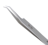 Excelta Three Star Utility Tweezers 50-SA - Stainless Steel Angled Very Fine Tip - 0.01 in Tip Width - 4 1/2 in Length - 0.01 in Thick - EXCELTA 50-SA - R. S. Hughes Company, Inc.