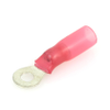 3M MH18-6R/LK Scotchlok™ Ring Terminal, 22-18 Ga., #6 Stud, Red Heat Shrink Insulated - 30907 - Waytek, Inc.