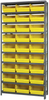 Open Shelving, 10Shelves, 27Bins, Yellow; Shelving Unit Type Quantum Storage - 44AC8843 - Newark, An Avnet Company