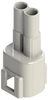 Plug Housing, 2Pos, Pbt, White; Product Range Edac - 79Y0587 - Newark, An Avnet Company