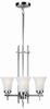 LS-19943SS/FRO Mini Chandeliers-Glass Shade - 307944 - Capital Lighting, Inc.