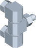 Screw-On Hinge - 2 Pieces -- 1039-U17 - Image