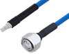Plenum 4.3-10 Male to QMA Female Low PIM Cable 50 cm Length Using SPP-250-LLPL Coax , LF Solder - PE3C5859-50CM - Pasternack
