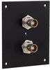 2 JACK PANEL INSERT BULKHEAD REAR MOUNT TRB 4 LUG NON ISOLATED - REF00155 - MilesTek Corporation