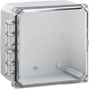 Polycarbonate  Electrical Enclosure 8X8X4 - H8084HCF - Integra Enclosures, Inc.