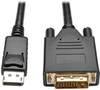 DisplayPort 1.2 to DVI Active Adapter Cable, DP with Latches to DVI (M/M), 1920 x 1200/1080p, 3 ft. -- P581-003-V2 - Image