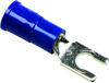 Terminal, Locking Fork, #6, Crimp, Blue; Product Range Multicomp - 14T2406 - Newark, An Avnet Company