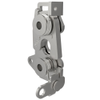 Rotary Push-to-Close Latch, Large Size, Two Stage, Dual Trigger, Perpendicular / Bottom, 6.7 mm Thru Hole, Stainless Steel, Passivated, Natural - R4-30-30-701-20 - Southco