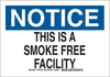 Brady Prinzing B-401 Polystyrene Rectangle White Smoking Not Permitted Sign - 14 in Width x 10 in Height - TEXT: NOTICE THIS IS A SMOKE. - 46941 - 754473-46941 - R. S. Hughes Company, Inc.