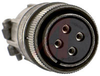 connector,metal circular,str plug w/cable clamp,size 20,4 #12 solder socket cont - 70143554 - Allied Electronics, Inc.