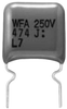 Cap, Film, Pp, 0.1Uf, 250V, Radial; Dielectric Type Panasonic - 62W6702 - Newark, An Avnet Company