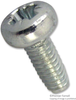 Screw, Pozi Pan, Steel,b/zinc, M3.5X8; Thread Size Imperial Tr Fastenings -- 53M8652