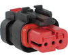 CONNECTOR, AMPSEAL 16, PLUG ASSEMBLY, 3POSITION, 18-20 AWG, RED - 70084790 - Allied Electronics, Inc.