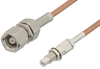 SMC Plug to SMC Jack Bulkhead Cable 24 Inch Length Using RG178 Coax - PE33352-24 - Pasternack