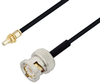BNC Male to SSMC Jack Bulkhead Cable 48 Inch Length Using PE-SR405FLJ Coax - PE3C4488-48 - Pasternack