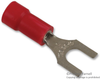 Terminal, Spade/fork, #8, Crimp, Red; Product Range Abb Thomas & Betts - 65F711 - Newark, An Avnet Company