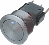 Switch, Pushbutton; 5 A (Max.); SPDT; Quick Connect; Silver; -- 70020834