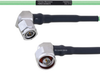 Temperature Conditioned Low Loss RA TNC Male to RA N Male Cable LL160 Coax in 12 Inch - FMHR0218-12 - Fairview Microwave Inc.