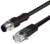 Sensor Cord, M12 4Pos-Rj45 Plug, 9.8Ft; Connector Type A L-Com - 23T8004 - Newark, An Avnet Company